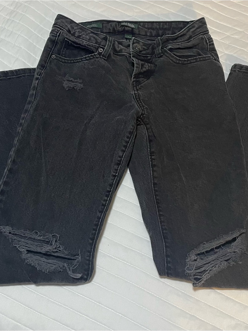 Women's Low-Rise Bootcut Jeans - Wild Fable Black Wash